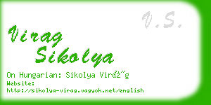 virag sikolya business card